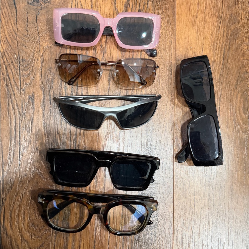 Mixed Sunglasses - Pink, Brown, Black, different Styles!